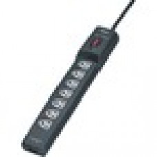 Fellowes 7 Outlet Power Guard Surge Protector with 12' cord - 7 x AC Power - 1600 J - Phone/DSL