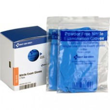 First Aid Only SmartCompliance Refill Nitrile Gloves - Nitrile - Clear - Germs-free, Latex-free, Powder-free, Disposable - 4 / Box