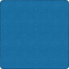 Flagship Carpets Ameristrong Solid Color Rug - Floor Rug - Traditional - 12 ft Length x 12 ft Width - Square - Blue Bird - Fiber, Nylon