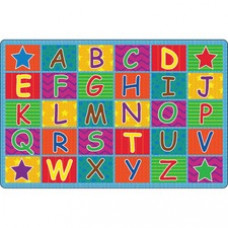 Flagship Carpets Cheerful Alphabet Classroom Rug - 72