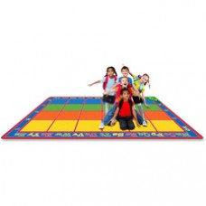 Flagship Carpets Primary Colors Square Grids Rug - 13.17