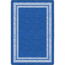 Flagship Carpets Double Light Tone Border Blue Rug - 12 ft Length x 90