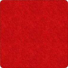 Flagship Carpets Amerisoft Solid Color Rug - 12 ft Length x 12 ft Width - Square - Classic Red - Nylon, Polyester