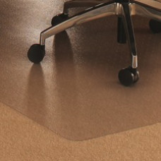 Cleartex Plush Pile Rectangular Chairmat - Carpeted Floor, Floor, Home, Office, Carpet - 35