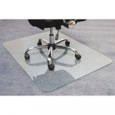 Cleartex Glaciermat Glass Chair Mat - Hard Floor, Home, Office, Carpet - 48