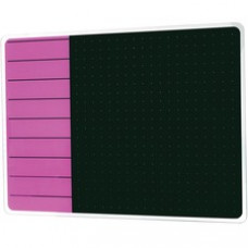 Floortex Viztex Dry-erase Magnetic Glass Whiteboard - Soft Violet - 17