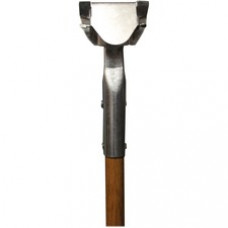 Genuine Joe Dust Mop Snap-on Wood Handle - 60" Length - 0.94" Diameter - Natural, Silver - Wood