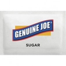 Genuine Joe Sugar Packets - Packet - 0 lb (0.1 oz) - 1200/Box