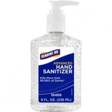 Genuine Joe Instant Hand Sanitizer - 8.5 fl oz (251.4 mL) - Pump Bottle Dispenser - Hand - Clear - Moisturizing - 1 Each