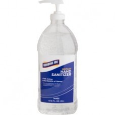 Genuine Joe Hand Sanitizer - Fresh Citrus Scent - 67.6 fl oz (1999.2 mL) - Kill Germs, Bacteria Remover - Hand - Clear - Hygienic, Fast Acting - 4 / Carton