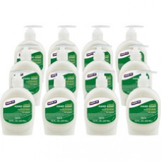 Genuine Joe Lotion Soap - 7.5 fl oz (221.8 mL) - Pump Bottle Dispenser - Hand, Skin - White - Anti-irritant - 12 / Carton