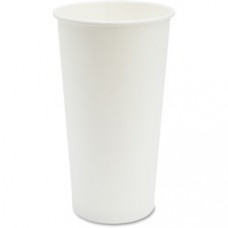 Genuine Joe Disposable Hot Cup - 50 - 20 fl oz - 1000 / Carton - White - Coffee, Hot Drink