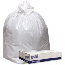 Genuine Joe Extra Heavy-duty White Trash Can Liners - 43