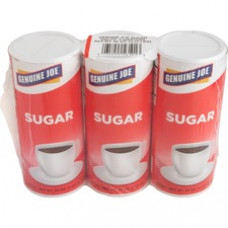 Genuine Joe 20 oz. Sugar Canister - Canister - 1.2 lb (20 oz) - Natural Sweetener - 3/Pack