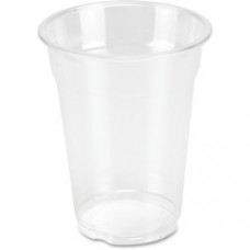 Genuine Joe Clear Plastic Cups - 50 - 9 fl oz - 1000 / Carton - Clear - Plastic - Cold Drink, Beverage