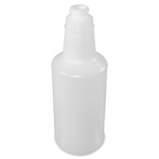 Genuine Joe 32 oz. Plastic Bottle with Graduations - 1 Each - Translucent - Plastic