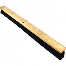 Genuine Joe Hardwood Block Tampico Broom - Tampico Fiber Bristle - 36