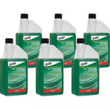 Genuine Joe High Performance All Purpose Cleaner - Concentrate Liquid - 32 fl oz (1 quart) - 6 / Carton - Green