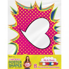 Geographics Cosmic Burst Shapes Poster Board - Fun and Learning, Project, Sign, Display, Art - 18