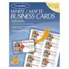 Geographics Inkjet, Laser Print Business Card - 3 1/2