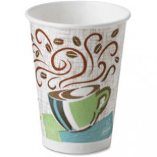 PerfecTouch Dixie Coffee Haze Hot Cups - 50 - 12 fl oz - 1000 / Carton - Coffee Haze - Paper - Hot Drink