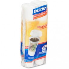Dixie PerfecTouch Hot Cups - 50 - 12 fl oz - 300 / Carton - White - Hot Drink, Coffee