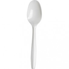 Dixie Medium Weight Plastic Cutlery - 1000/Carton - Plastic - White