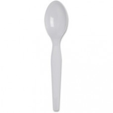 Dixie Heavyweight Plastic Cutlery - 100/Box - 100 x Teaspoon - Polystyrene - White