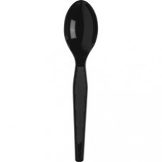 Dixie Heavyweight Black Plastic Cutlery - 1000/Carton - Plastic - Black