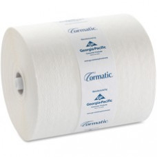 Georgia-Pacific Cormatic Hardwound Roll Towels - 1 Ply - 900 Sheets/Roll - White - Absorbent, Durable, Soft - For Office Building, Healthcare, Food Service - 6 / Carton