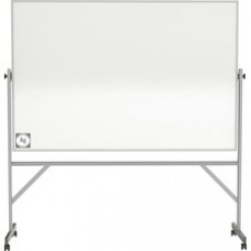 Ghent Hygienic Porcelain Mobile Whiteboard with Aluminum Frame - 72