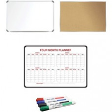 Ghent Dry Erase/Bulletin Board Kit - Cork - 1 Each