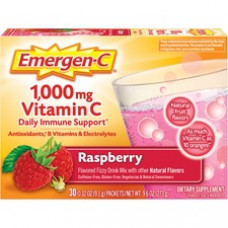 Emergen-C Raspberry Vitamin C Drink Mix - For Immune Support - Fruit, Raspberry - 1 / Each