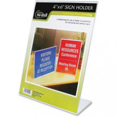 Glolite Nu-dell NuDell Clear Plastic Sign - 1 Each - 4