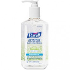 PURELL® Hand Sanitizer Refreshing Gel Pump - 12 fl oz (354.9 mL) - Pump Bottle Dispenser - Kill Germs - Hand - Clear - 1 Each