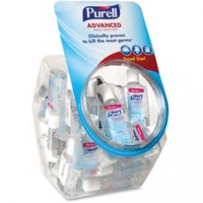 PURELL® Travel Size Sanitizer Dispenser Bowl - 1 fl oz (29.6 mL) - Kill Germs - Hand, Skin - Clear - Antimicrobial - 36 / Carton