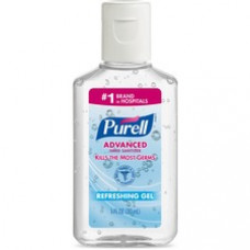 PURELL® Advanced Hand Sanitizer Gel - 1 fl oz (29.6 mL) - Bottle Dispenser - Kill Germs - Skin, Hand - Clear - 72 / Carton
