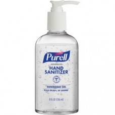 PURELL® Advanced Hand Sanitizer Gel - Clean Scent - 8 fl oz (236.6 mL) - Pump Bottle Dispenser - Kill Germs - Multipurpose - Clear - Paraben-free, Phthalate-free, Preservative-free, Triclosan-free - 1 Each
