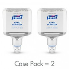 PURELL® Advanced Hand Sanitizer Foam Refill - Clean Scent - 40.6 fl oz (1200 mL) - Push Pump Dispenser - Kill Germs - Multipurpose - Clear - Hypoallergenic, Dye-free, Refillable - 2 / Carton