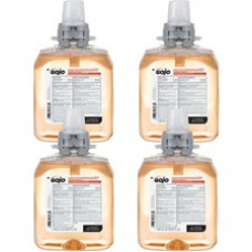 Gojo® FMX-12 Refill Foam Antibacterial Handwash - Fresh Fruit Scent - 42.3 fl oz (1250 mL) - Bacteria Remover - Hand - Amber - Triclosan-free - 4 / Carton