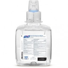 PURELL® Hand Sanitizer Foam Refill - Fragrance-free Scent - 40.6 fl oz (1200 mL) - Pump Bottle Dispenser - Kill Germs - Hand, Healthcare - Hygienic, Bio-based, Dye-free - 2 / Carton