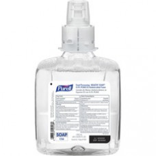 PURELL® CS6 PCMX Antimicrobial E2 Hand Foam - Light Floral Scent - 40.6 fl oz (1200 mL) - Kill Germs, Bacteria Remover, Soil Remover, Oil Remover - Food Processing Industry, Hand - Dye-free, Fragrance-free, Hygienic - 2 / Carton