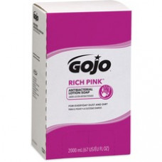 Gojo® Rich Pink Antibacterial Lotion Soap Refill - 67.6 fl oz (2 L) - Soil Remover - Anti-bacterial - 1 Each