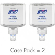PURELL® Advanced Hand Sanitizer Foam Refill - Clean Scent - 40.6 fl oz (1200 mL) - Kill Germs - Hand, Healthcare, Skin, Hospital - Fragrance-free, Dye-free, Hygienic, Refillable - 2 / Carton