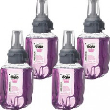 Gojo® ADX-7 Dispenser Antibacterial Hand Soap Refill - Plum Scent - 23.7 fl oz (700 mL) - Pump Bottle Dispenser - Bacteria Remover, Kill Germs - Hand, Skin - Purple - Anti-bacterial, Rich Lather, Bio-based, Moisturizing - 4 / Carton