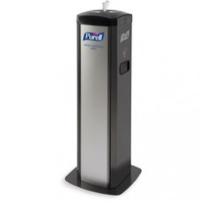 PURELL® DS360 Hand Sanitizing Wipes Station - Steel - Black - Durable - 1 / Carton