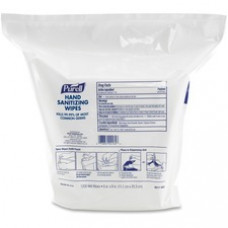 PURELL® Sanitizing Wipes - White - Lint-free - For Restaurant, Office, Hand, Health Club - 1200 Quantity Per Pack - 2400 / Carton