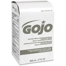 Gojo® 800 ml Bag Refill Antibacterial Lotion Soap - 27.1 fl oz (800 mL) - Hand - White - Antimicrobial - 1 Each