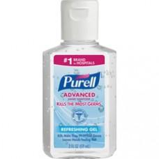PURELL® Portable Instant Hand Sanitizer - 2 fl oz (59.1 mL) - Flip Top Bottle Dispenser - Kill Germs - Hand - Clear - Moisturizing - 24 / Carton