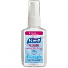 PURELL® Personal Pump Instant Hand Sanitizer - 2 fl oz (59.1 mL) - Pump Bottle Dispenser - Hand - Clear - Moisturizing - 24 / Carton